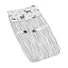 Sweet Jojo Designs Baby Changing Pad Cover for Blue Grey and White Woodland Animals Collection
