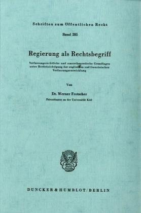 Regierung als Rechtsbegriff