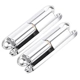 TOVINANNA 2 Stück Teiliges Türscharnierset Metall Aufschraubscharniere für Innentüren Rostfreie Hochbelastbare Türbänder Einfache Montage Geräuschlos Geeignet für Holztüren und Möbeltüren