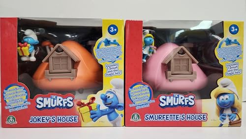 The Smurfs Les Schtroumpfs, Maison Magique Qui s'ouvre, avec 1 Figurine 5,5 cm et des Accessoires, modèles aléatoires, Jouets pour Enfants à partir de 3 Ans, PUF20