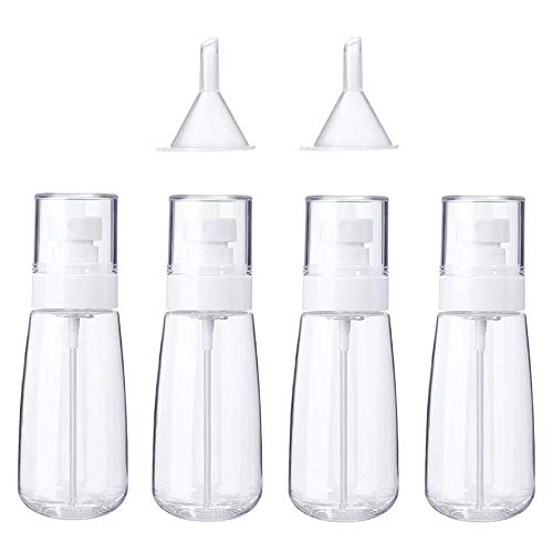 Preisvergleich Produktbild 60ml Sprühflasche Klein, Sprühflasche, Zerstäuber, Parfümzerstäuber, Reiseflaschen Set (4 × 60ml)