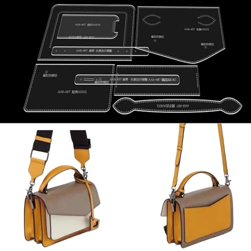 RIVEENY Bolsa de ombro, modelo de acrílico, modelo de couro, padrão de couro acrílico, modelos de couro para bolsas de ombro femininas