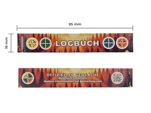 Geocaching Logbuch Petling - 20 Stück - 60 Seiten - 360 Einträge - wasserabweisender Umschlag - mit Feld für Bonusinformationen (Wald, Petling)