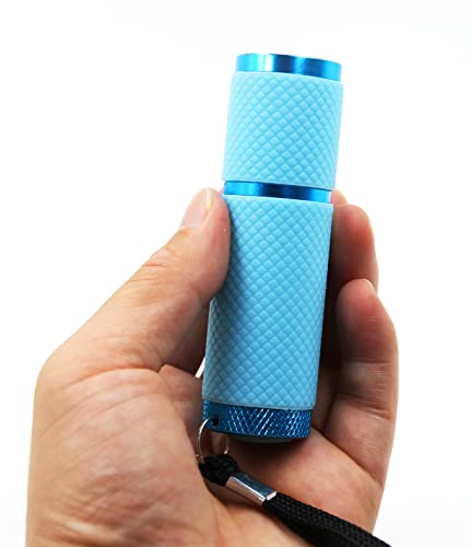 Dafuriet FLASHLIGHTS-4P 9 Led Glow In Dark Flashlights, 4 Pack Rubber Coated Handheld Flashlights With Straps thumb #2
