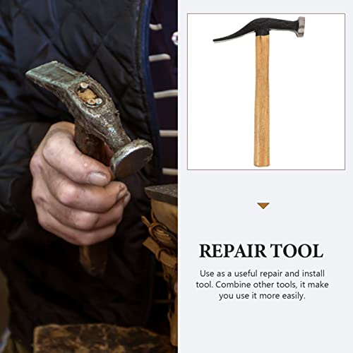 Marteau pour réparation de chaussures COHEALI outil cordonnerie manche bois et cuir - 3