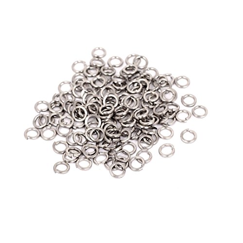 uxcell M2.5 304 Stainless Steel Split Lock Spring Washers Screw Spacer 100pcs