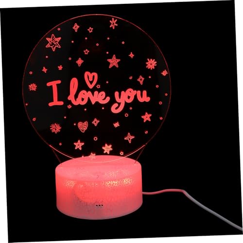 NUOBESTY 1Juego LED Creativa Con Base De Craquelado Decorativa y Funcional Para Hogar Para Dormitorios