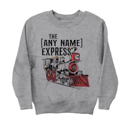 Train Sweatshirt For Kids, Custom Express train Sweatshirt, Personalized train Sweatshirt Black