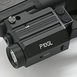 HiLight P10GL Pistol Green Laser Sight Light Combo with 500 Lumen Flashlight USB Rechargeable for Compact Pistols Like Glock 19. Class IIIA