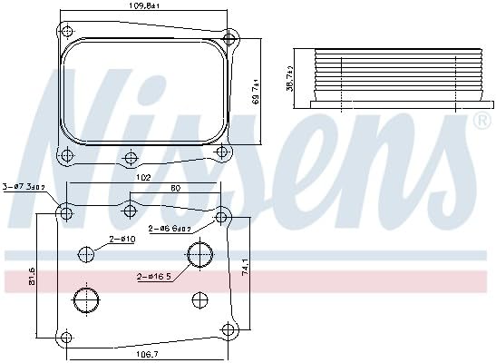 NISSENS Ölkühler, Motoröl 91377