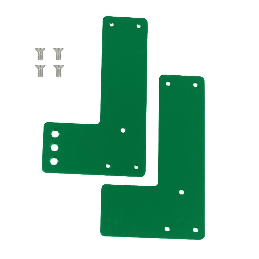 Montageplatte für Türwächter, für Glastüren mit Rahmen, zum Bohren aus Stahl, Art.-Nr. 38089