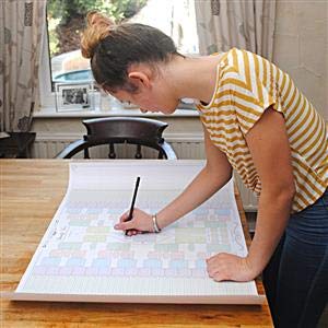 Arbre généalogique – Tableau double pour 10 générations (Boîtes colorées, papier 120 g, pack de deux)