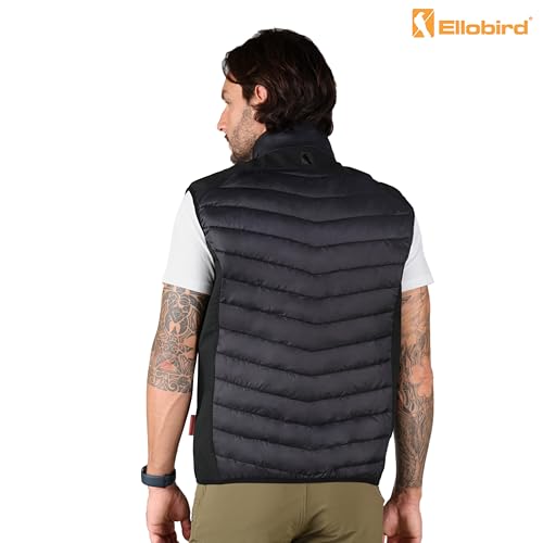 Ellobird Mens Lightweight Puffer Vest Men Work Hiking Casual Winter Cotton Quilted Jacket Workwear3