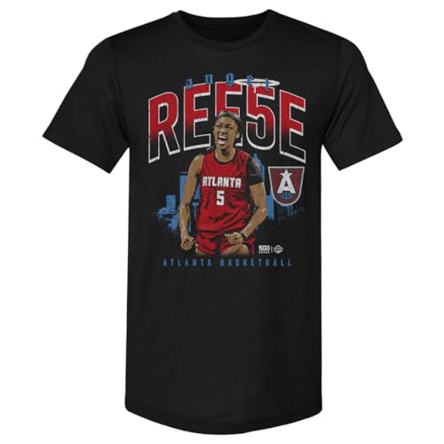 500 LEVEL Angel Reese Atlanta Dream Cityscape Mens Premium T-Shirt (Tri Black Medium)