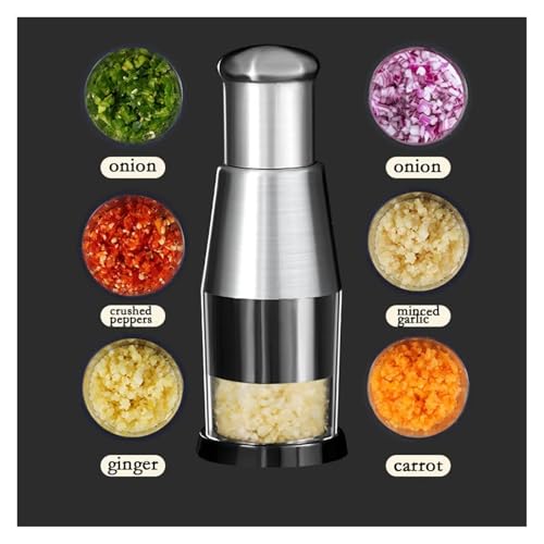 Picador manual de cebolla y ajo para cocina miniatura 2