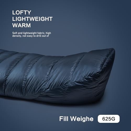 Ultralight Mummy Down Sleeping Bag 650 Fill Power Duck Down Suits for 32 Degree F for Camping Hiking Backpacking miniatura 6