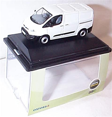 Image of Oxford F0RD Transit Custom white Van Vehicle 1:76 railway scale diecast model