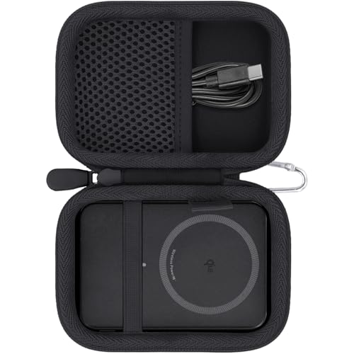 Image of khanka for Anker Nano Power Bank Ultra-Slim 5,000Mah & Maggo Power Bank 10K Case,Compatible with Anker A1665 /A1664 Slim Magnetic Charger, Protective Carrying Case Only (Black)