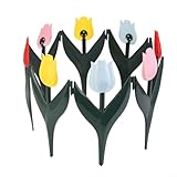 LVYXON Juego de 20 bordes de plástico para jardín, con forma de tulipán,...