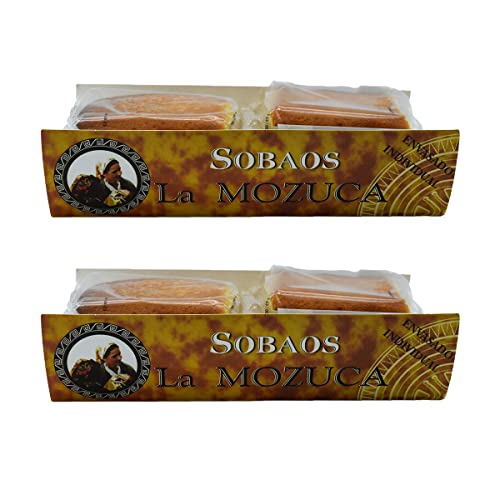 JUNCO PINDAL Sobao de Cantabria La Mozuca, Envasado individual Tamaño Grande 8 Uds (Pack 2 cajas de...