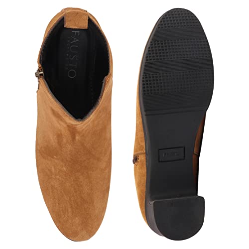 Image of FAUSTO Women Flared Heel Boots