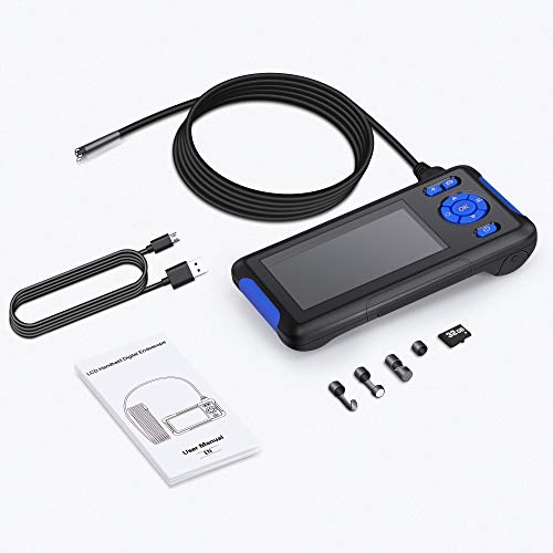 Industrial Endoscope Borescope Inspection Snake Camera Waterproof with 4.3 inch LCD Screen 1080P HD Digital Cameras, 9.84 Feet Semi-Rigid Cord with LED Lights, 32GB TF Card (9.84 ft/3 Meters) - Thumbnail 7