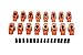 DEEPMOTOR Enhanced 2024-T6 Aluminium Full Roller Rocker Arms for Chevy SBC 350 1.6 Ratio 3/8'' Set + Nuts