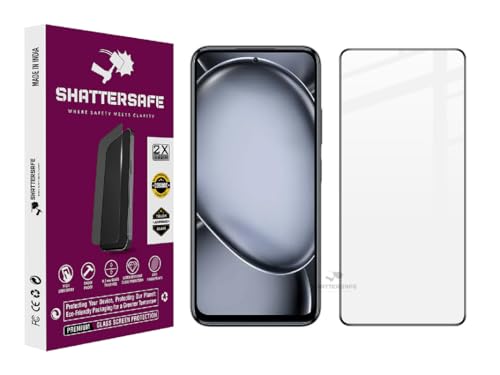 Image of Shattersafe Oleophobic Tempered Glass Screen Protector Compatible For Itel A80 [Pack of 1]. Edge To Edge Full Screen Protection With Easy Installation Kit & Case Friendly Fit.