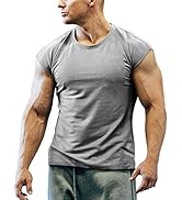 COOFANDY Men's Gym Workout T Shirt Short Sleeve Muscle Cut Bodybuilding Training Fitness Tee Tops
