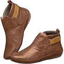 Ankle Boots For Women Dressy Leather Fashion High Top Casual Western Short Booties Comfortable Retro Biker Boots