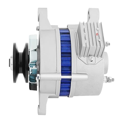 Permanent Magnet Ac Generator,12 V -14 V Permanent Magnetic Alternator W/Pre-Drilled Holes,Single-Wheel Design & Speed 4500r/Min For Agricultural Vehicles, Tricycles. (1200W-12V)