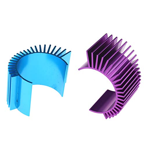 Create idea 4pcs Blue and Purple Cooling Fins Aluminium Alloy Heatsink for 30-38mm 540/550 Size Electric Motors