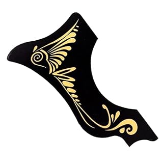 Harilla Plaque de Protection Professionnelle Form Pickguard pour Guitare Folk Acoustique 40/41po - Les Beatles, Paul McCartney, John Lennon, RIngo Starr, George Harrison