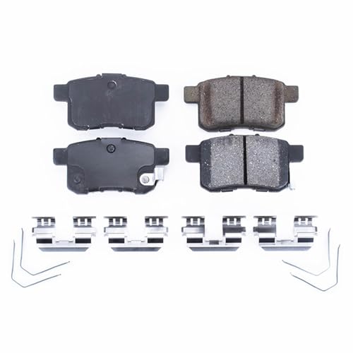 Image of PowerStop Rear Brake Pads for Acura TSX 2011-14 | Honda Accord 2011-17 - Z17 Ceramic Brake Pads with Installation Hardware, 17-1451