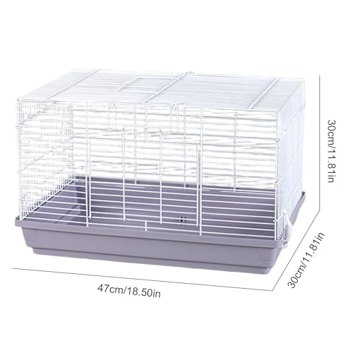 Cage hamster ventilée avec accessoires pour le bien-être des animaux - 6
