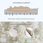 Bedsure Waterproof Dog Beds for Large Dogs - 4 Inch Thicken Up to 80lbs Pet Mat Pillows with Removable Washable Cover, Grey - Image 3