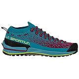 La Sportiva Donna TX2 EVO Approach/Escursionismo Scarpe, Topazio/Rosso Prugna, 41 EU