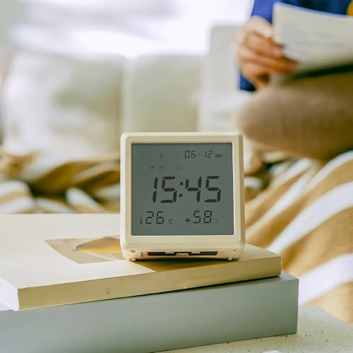 Réveil numérique avec lumière LED pour table de nuit - 3