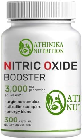 Nitric Oxide Booster 3,000mg Per Serving, 300 Capsules – 12 in 1 Nitric Oxide Supplement – Arginine & Citrulline Complex with Energy Blend – Marshmallow Root – Promotes Nutrient Flow to Muscles &Heart-picture-20