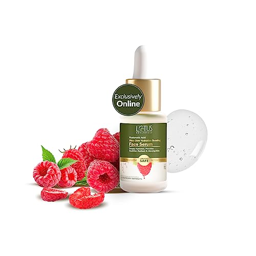 Lotus Botanicals Hyaluronic Acid & Raspberry Ultra Glow & Hydration Boosting Serum | All Skin type|Paraben & Sulphate Free| 14ml