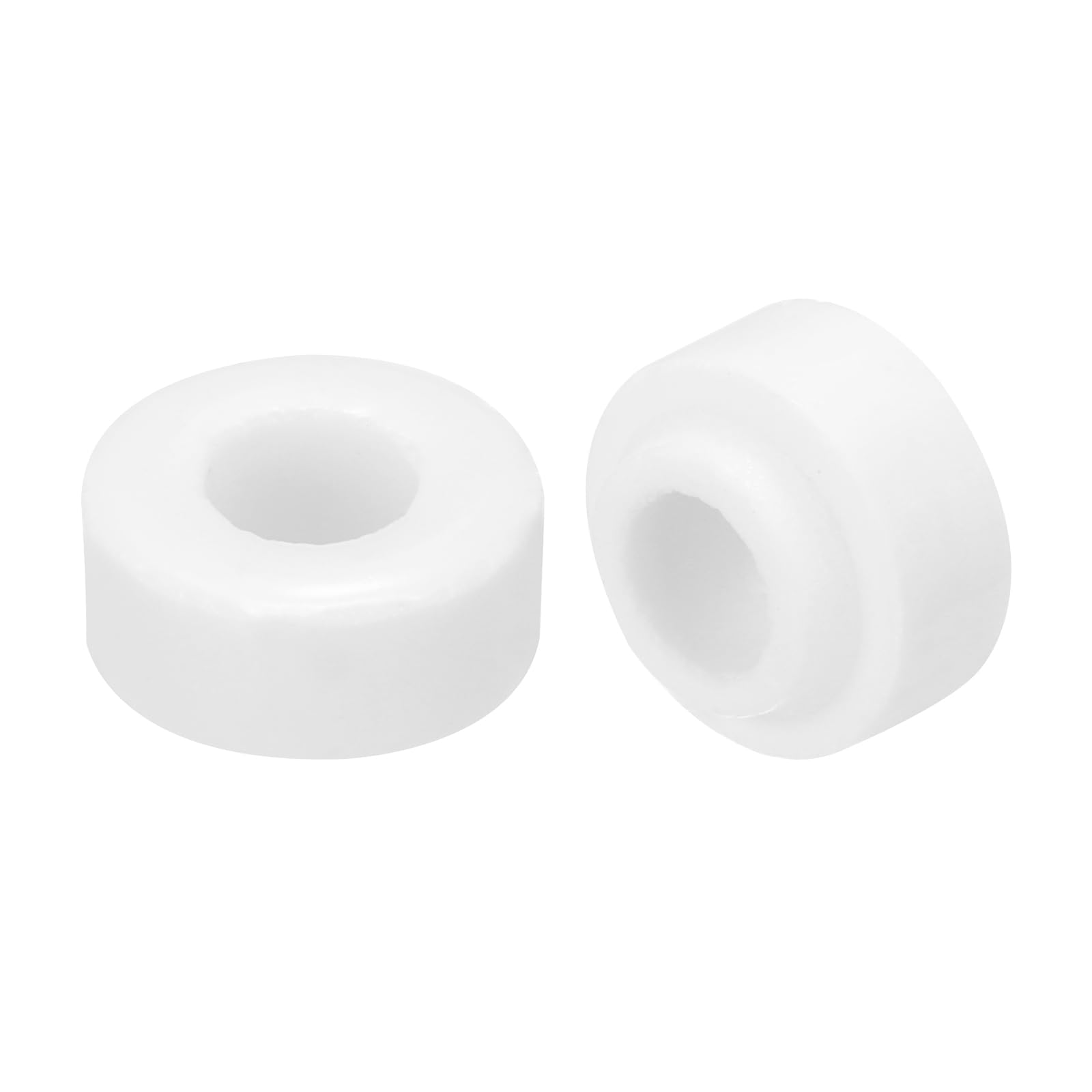 sourcing map 15 Pcs Ceramic Insulator Bead, 5.3mm x 12mm x 10mm Electronic Wire Bundle Insulation Heat Protection Round Shaped Ceramic Tube for Cable Bundle, Wire Protection