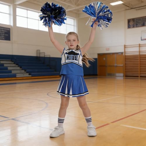 image for yolsun Cheerleader Costume for Girls Cheerleading Kids Dress up Hallow