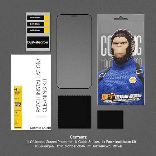 Image of Military-Grade Gorilla Tempered Glass Screen Protector for Samsung A15 5G / Samsung A25 5G (High Clarity) Full Screen Coverage, Scratch & Shockproof with Easy Installation Kit