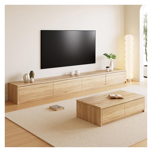 Console de divertissement minimaliste pour ranger les câbles sous le meuble TV