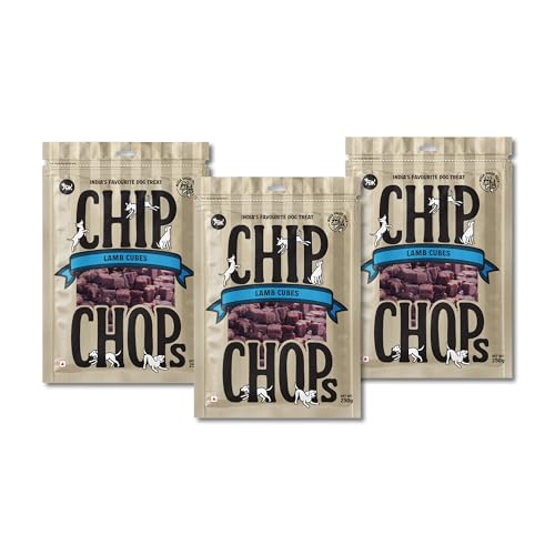Image of Chip Chops Lamb Cubes Dog Treats, High Protein Low Fat Healthy Snacks, Training & Reward Treats, Suitable for All Dog Breeds 250g - Pack of 3
