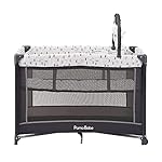 Pamo Babe Portable Playard,Sturdy Play Yard with Padded Mat and Toy bar with Soft Toys - Image 3