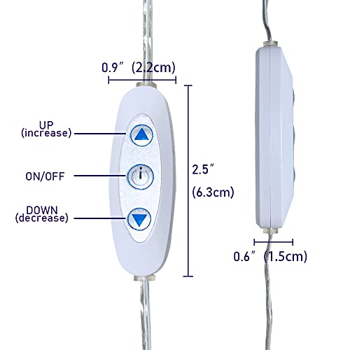 Image of 12V DC Sensitive Dimmer Switch for Led Light, Unique Female Male Led Dimmer Controller with 1 Female Power Jack Adapter, Brightness Adjustable for LED Strip Light, Neon Light, Neon Sign