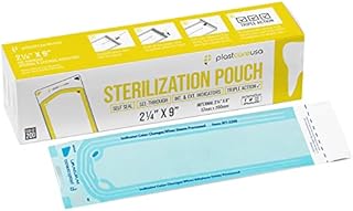 200 2.25 x 9 Sterilization Pouches, Sterilizer Autoclave Bags for Sterilizing Dental Medical Instruments and Cleaning Tools…