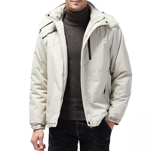 Chaqueta de esquí de montaña para hombre impermeable con forro polar 4