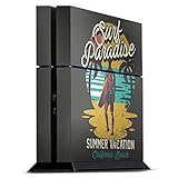 DeinDesign Skin kompatibel mit Sony Playstation 4 PS4 Folie Sticker Surfen Ferien Sommer